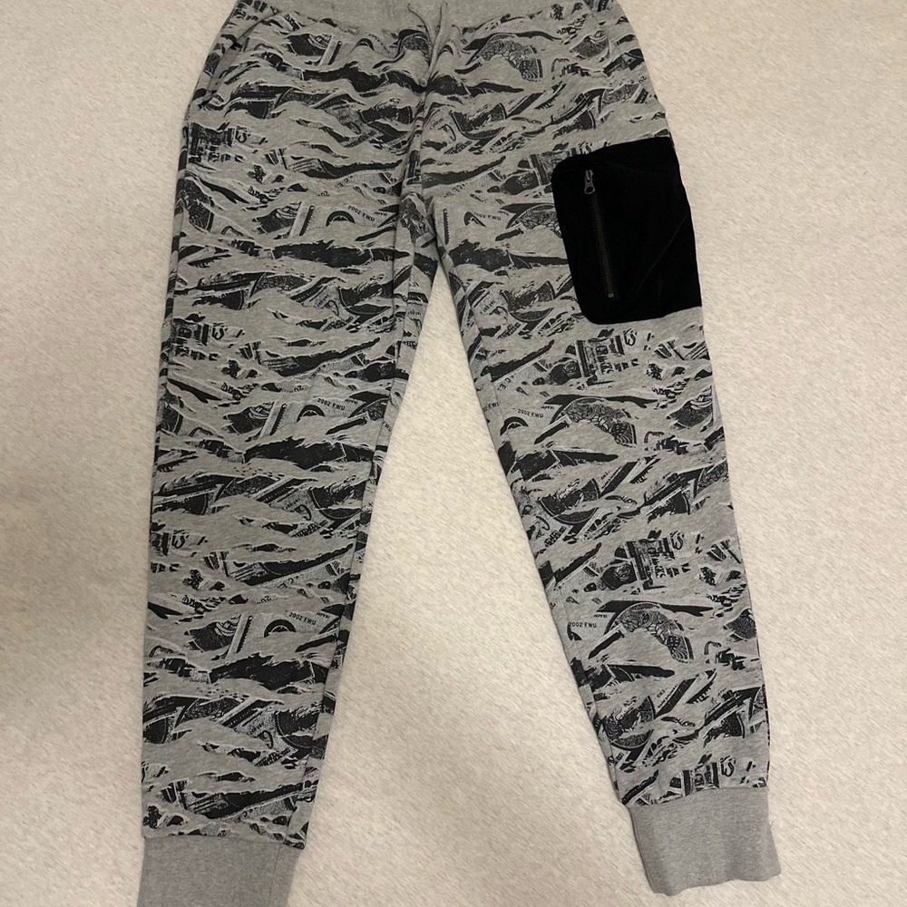 Crooks & Castles Gray‎ and Black Joggers